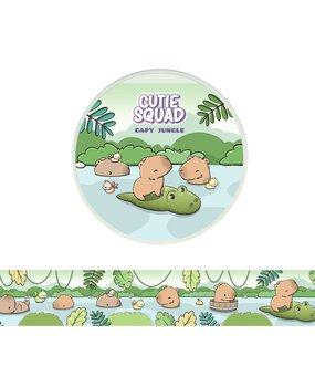 CutieSquad Capybaras Washi Tape