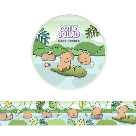 CutieSquad Capybaras Washi Tape