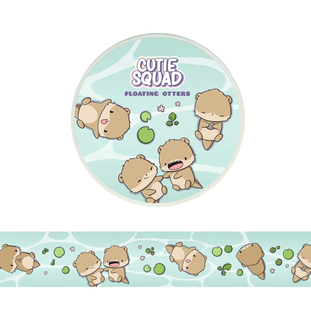 CutieSquad Floating Otters Washi Tape