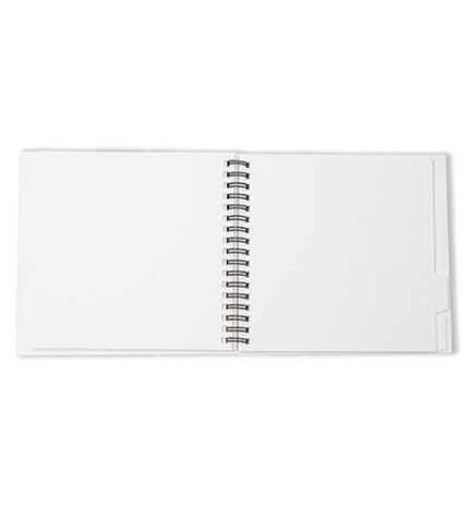 Studio Light Essentials White 6x6 Inch Spiral Passe-Partout Journal (SL-ES-JOUR26)