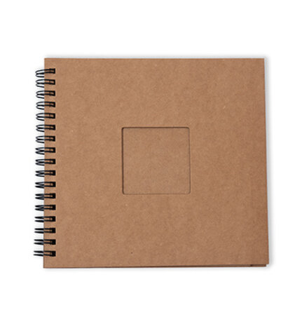 Studio Light Essentials Kraft 8x8 Inch Spiral Passe-Partout Journal (SL-ES-JOUR29)