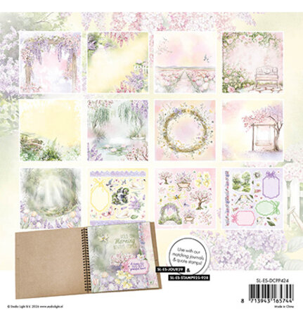 Studio Light Essentials Pastel Blossom 8x8 Inch Die-Cut Paper Pad (SL-ES-DCPP424)