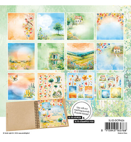 Studio Light Essentials Summer Meadow 6x6 Inch Die-Cut Paper Pad (SL-ES-DCPP426)