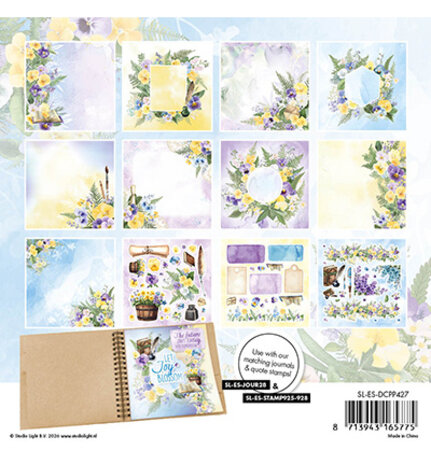 Studio Light PRE-ORDER Essentials Violet Musings 6x6 Inch Die-Cut Paper Pad (SL-ES-DCPP427)