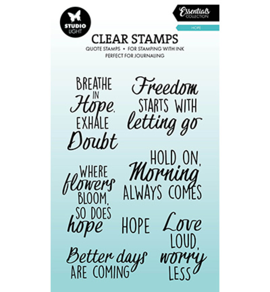 Studio Light Essentials Clear Stamps Quotes Hope (SL-ES-STAMP925) Studio Light Essentials Clear Stamps Quotes Hope (SL-ES-STAMP925)