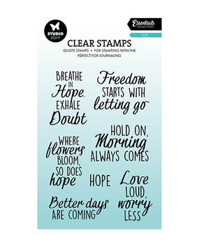 Studio Light PRE-ORDER Essentials Clear Stamps Quotes Hope (SL-ES-STAMP925)