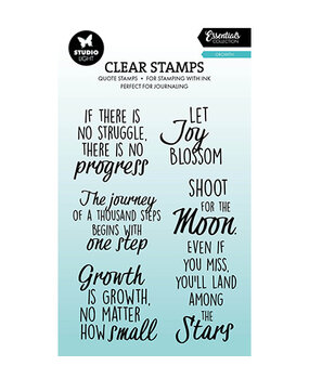 Studio Light PRE-ORDER Essentials Clear Stamps Quotes Growth (SL-ES-STAMP926)