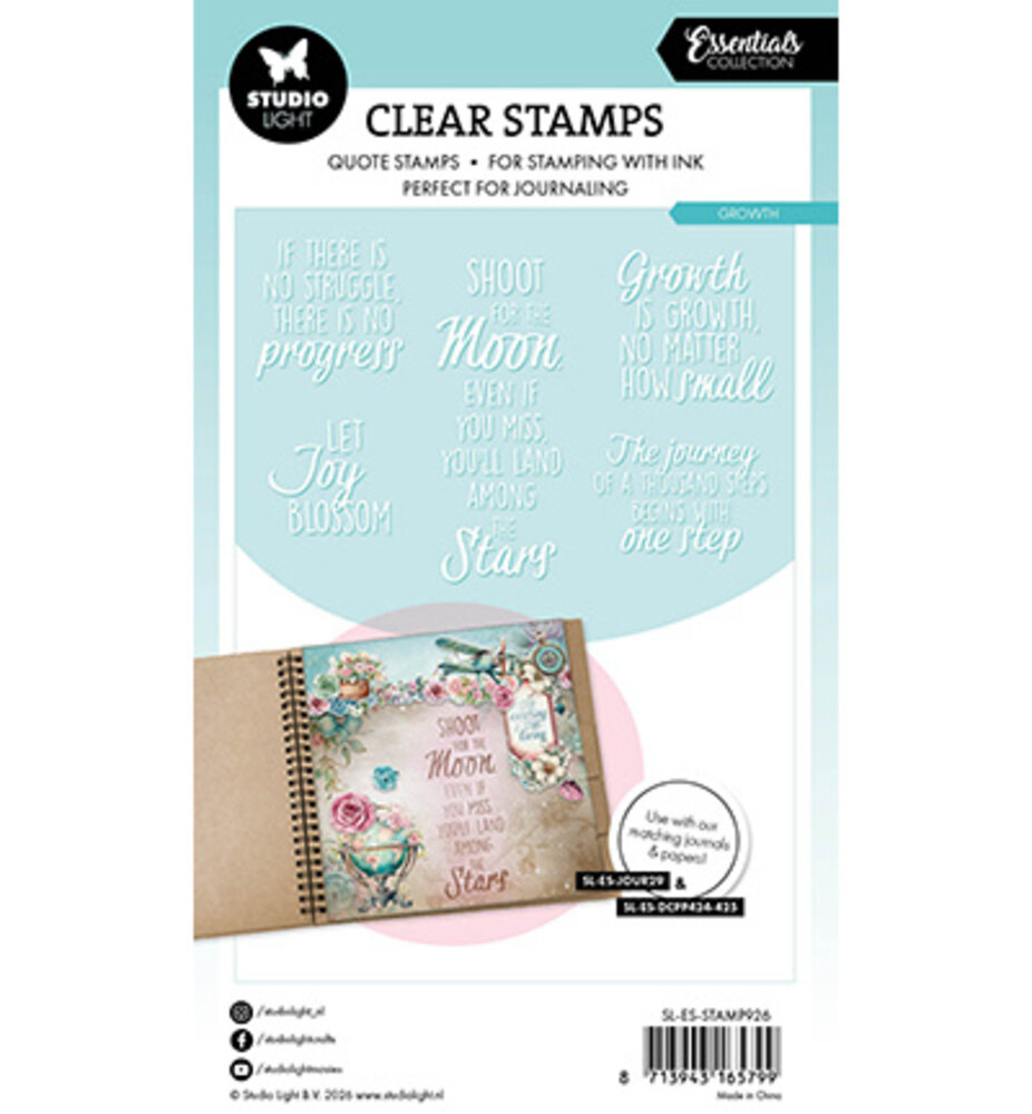 Studio Light Essentials Clear Stamps Quotes Growth (SL-ES-STAMP926)