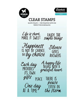 Studio Light Essentials Clear Stamps Quotes Peace (SL-ES-STAMP927)