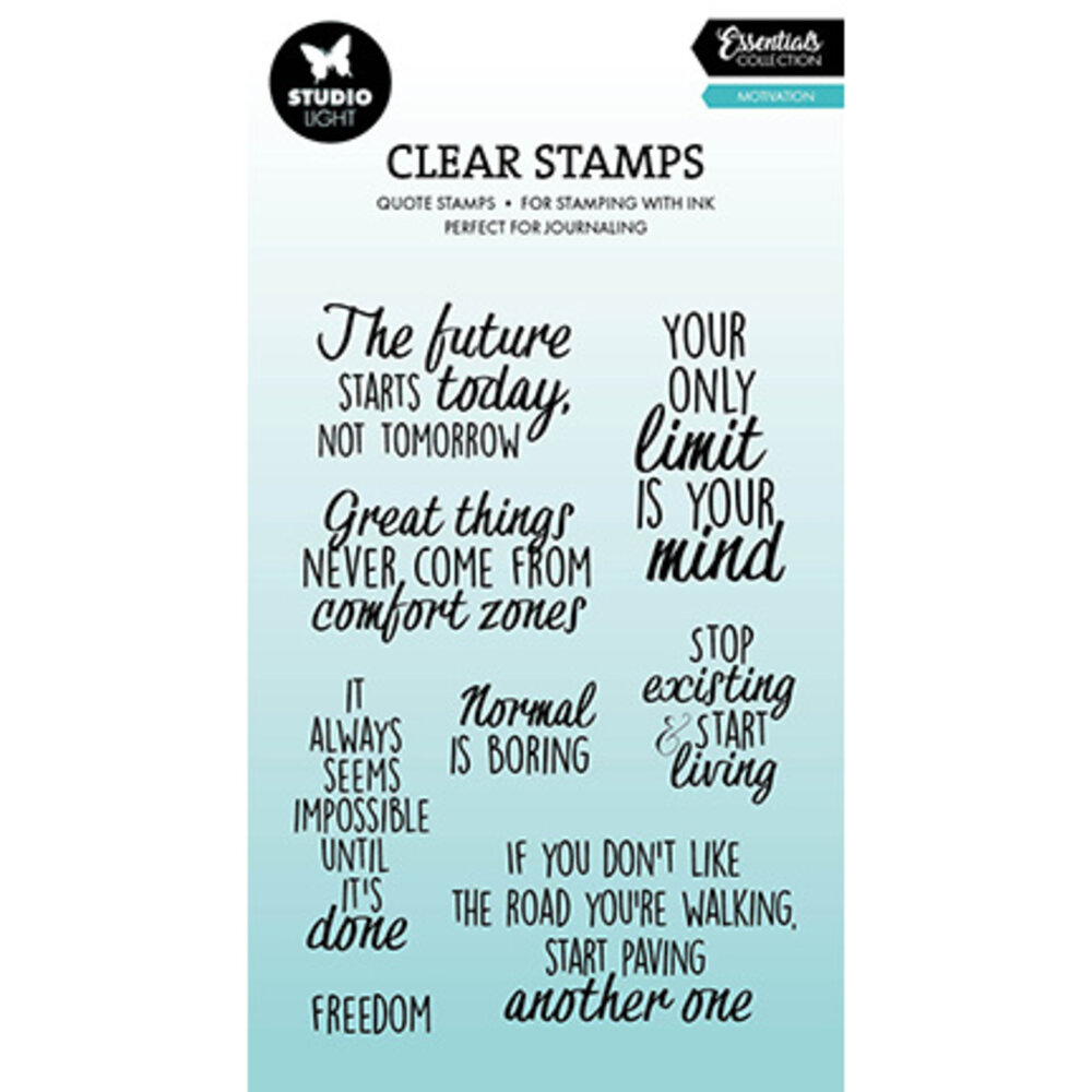 Studio Light Essentials Clear Stamps Quotes Motivation (SL-ES-STAMP928 ...
