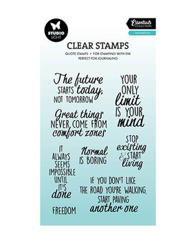 Studio Light PRE-ORDER Essentials Clear Stamps Quotes Motivation (SL-ES-STAMP928)