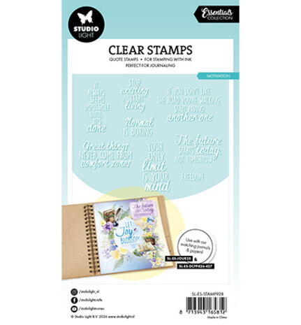 Studio Light Essentials Clear Stamps Quotes Motivation (SL-ES-STAMP928)
