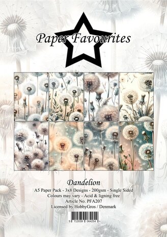Paper Favourites Dandelion A5 Paper Pad (PFA207)