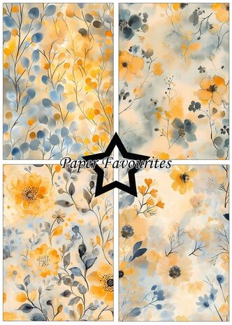 Paper Favourites Watercolour Flowers A5 Paper Pad (PFA208)