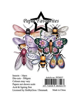 Paper Favourites Die-Cuts Insects (PFD037)