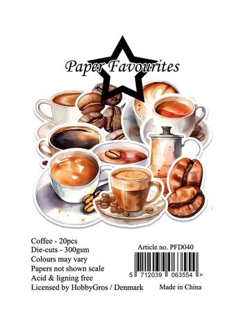 Paper Favourites Die-Cuts Coffee (PFD040)