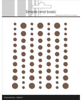Simple and Basic Matte Enamel Dots Coffee (SBA051)