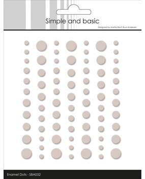 Simple and Basic Matte Enamel Dots Beige (SBA052)