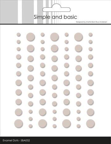 Simple and Basic Matte Enamel Dots Beige (SBA052)