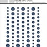 Simple and Basic Matte Enamel Dots Navy (SBA053)