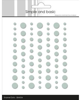 Simple and Basic Matte Enamel Dots Eucalyptus (SBA054)