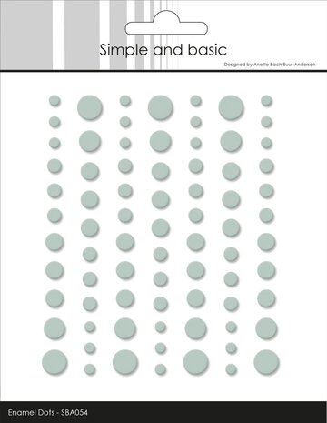 Simple and Basic Matte Enamel Dots Eucalyptus (SBA054)