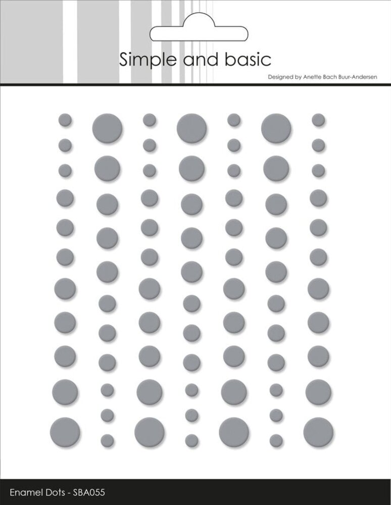 Simple and Basic Matte Enamel Dots Concrete (SBA055)