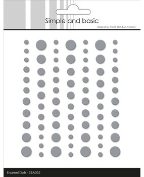 Simple and Basic Matte Enamel Dots Concrete (SBA055)