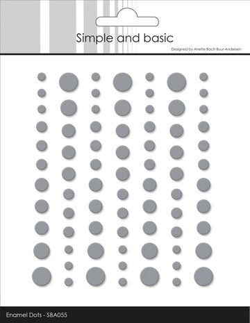 Simple and Basic Matte Enamel Dots Concrete (SBA055)