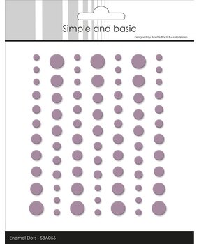 Simple and Basic Matte Enamel Dots Heather (SBA056)
