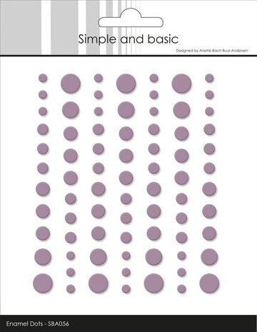 Simple and Basic Matte Enamel Dots Heather (SBA056)