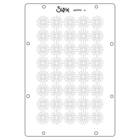 Sizzix Vicki Boutin Stencils Buildables Backgrounds #1 (667070)