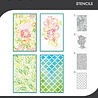 Sizzix Vicki Boutin Stencils Buildables Botanicals #1 (667071)
