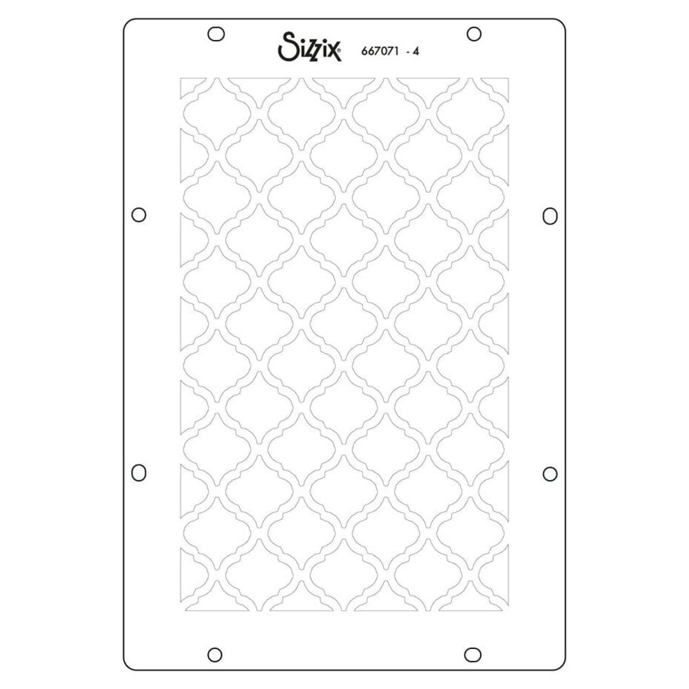 Sizzix Vicki Boutin Stencils Buildables Botanicals #1 (667071)