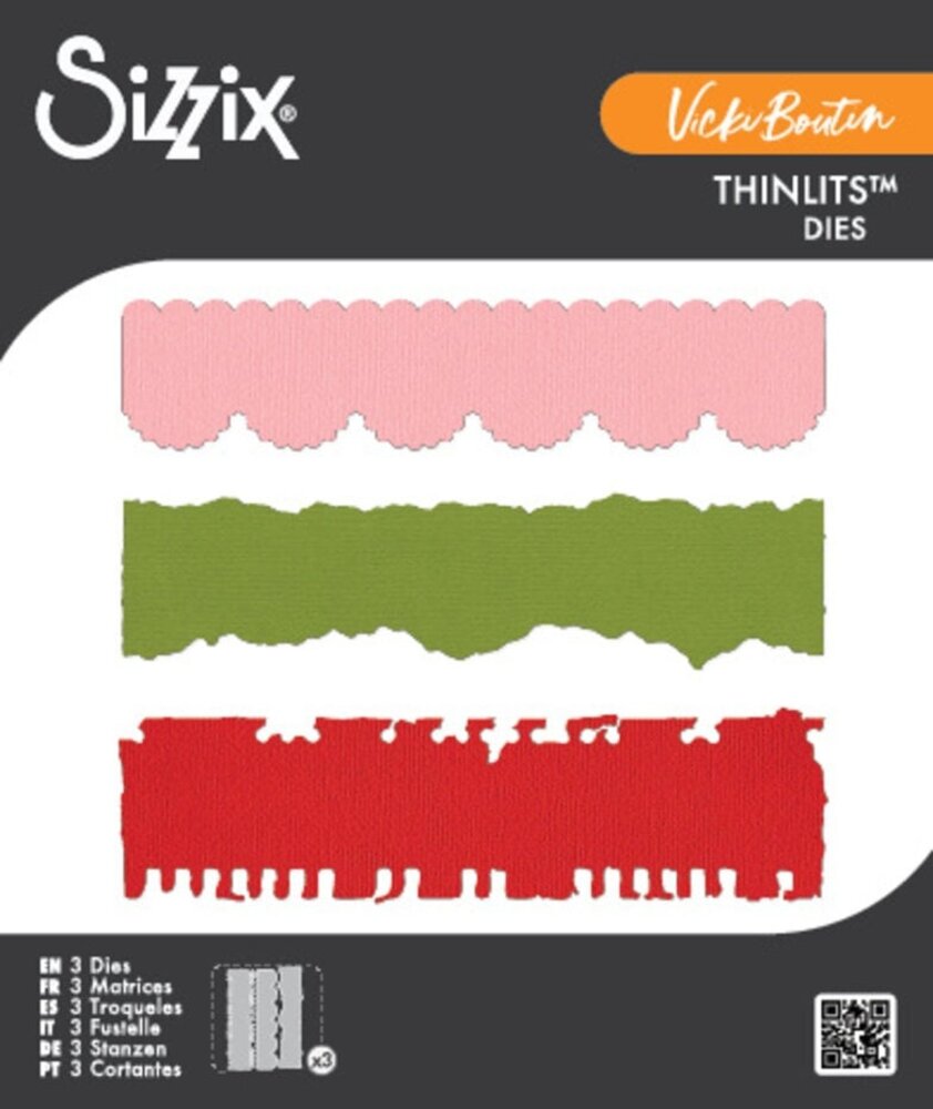 Sizzix Vicki Boutin Thinlits Die Set Double Edgers (667072)