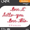 Sizzix Vicki Boutin Thinlits Die Set Script #1 (667073)