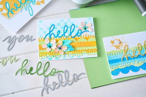 Sizzix Vicki Boutin Thinlits Die Set Script #1 (667073)