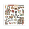 Stamperia Furry Friends 6x6 Inch Rub-On Assortment (DFLRBX07)