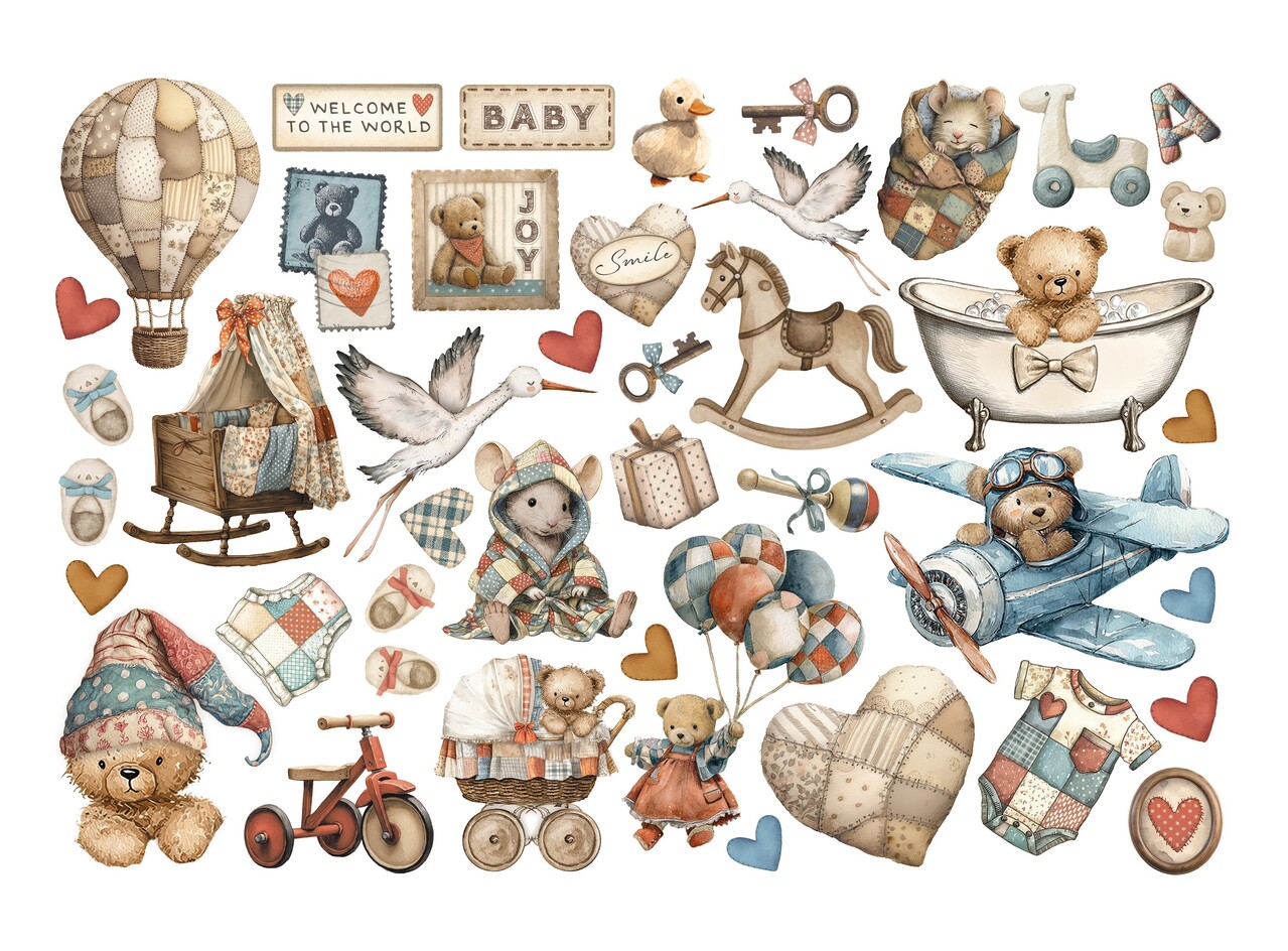 Stamperia Baby Ephemera (DFLCT73)