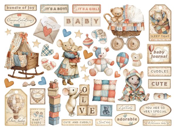 Stamperia Baby Die Cuts (DFLDC125)