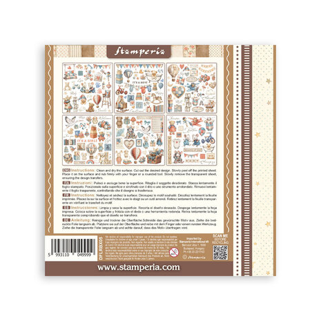 Stamperia Baby 6x6 Inch Rub-On Assortment (DFLRBX05) Stamperia Baby 6x6 Inch Rub-On Assortment (DFLRBX05)