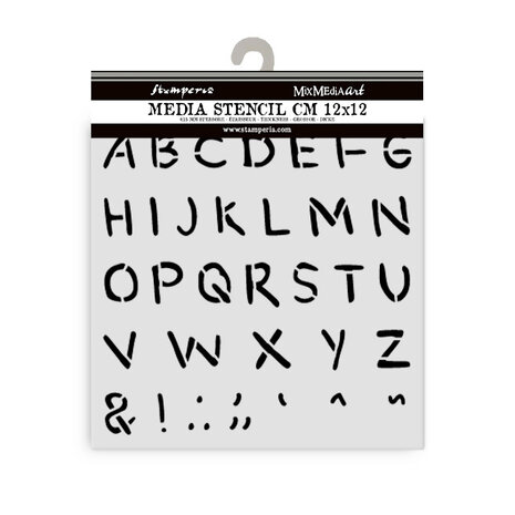 Stamperia Baby Thick Stencil 12x12cm Alphabet (KSTDS70)