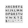 Stamperia Baby Thick Stencil 12x12cm Alphabet (KSTDS70)
