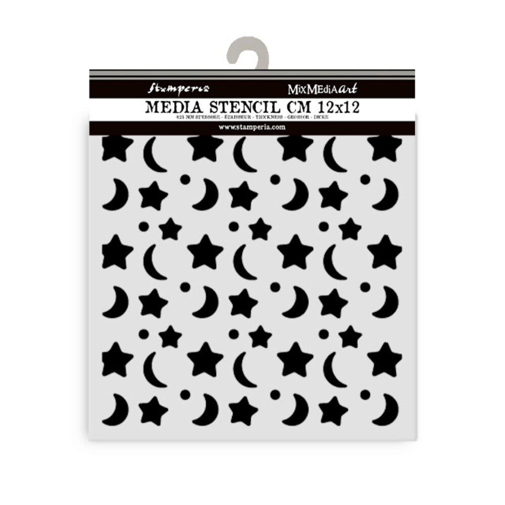 Stamperia Baby Thick Stencil 12x12cm Star and Moon (KSTDS71) Stamperia Baby Thick Stencil 12x12cm Star and Moon (KSTDS71)