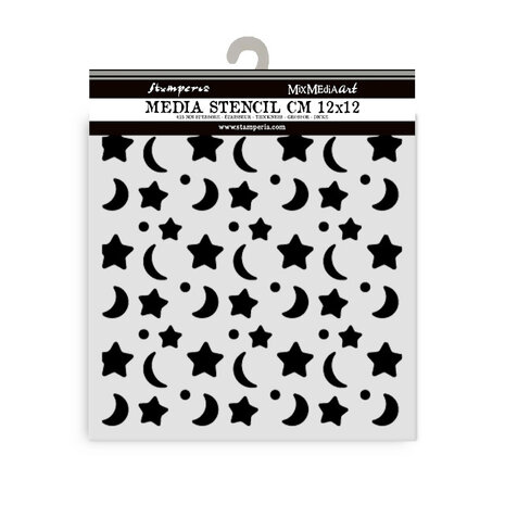 Stamperia Baby Thick Stencil 12x12cm Star and Moon (KSTDS71) Stamperia Baby Thick Stencil 12x12cm Star and Moon (KSTDS71)