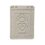 Stamperia Baby A5 Silicon Mould Frames and Hearts (KACMA602)