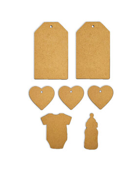 Stamperia Baby MDF Crafty Shapes Blanks Plates (KLSM78)