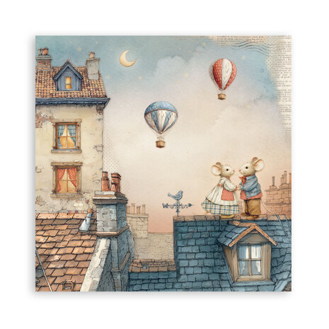 Stamperia Family 8x8 Inch Single Face Paper Pack (SBBSXB21)