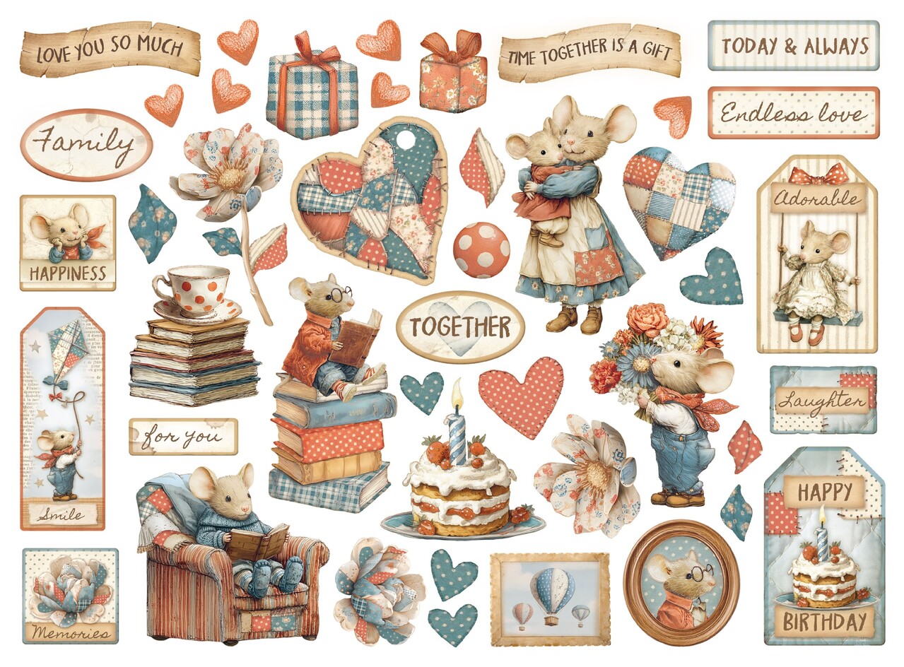 Stamperia Family Die Cuts (DFLDC124)