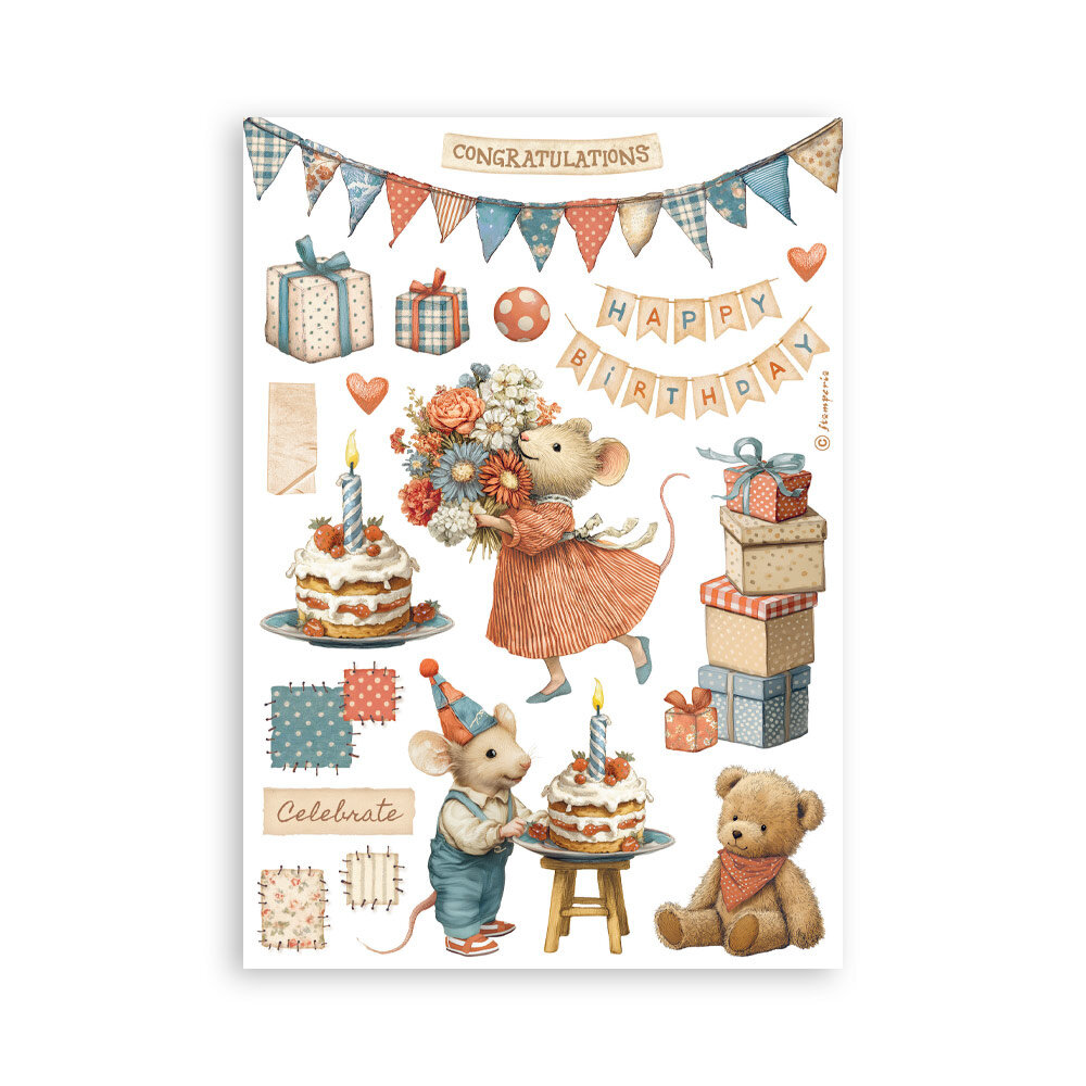 Stamperia Family A5 Washi Pad (SBW28) Stamperia Family A5 Washi Pad (SBW28)